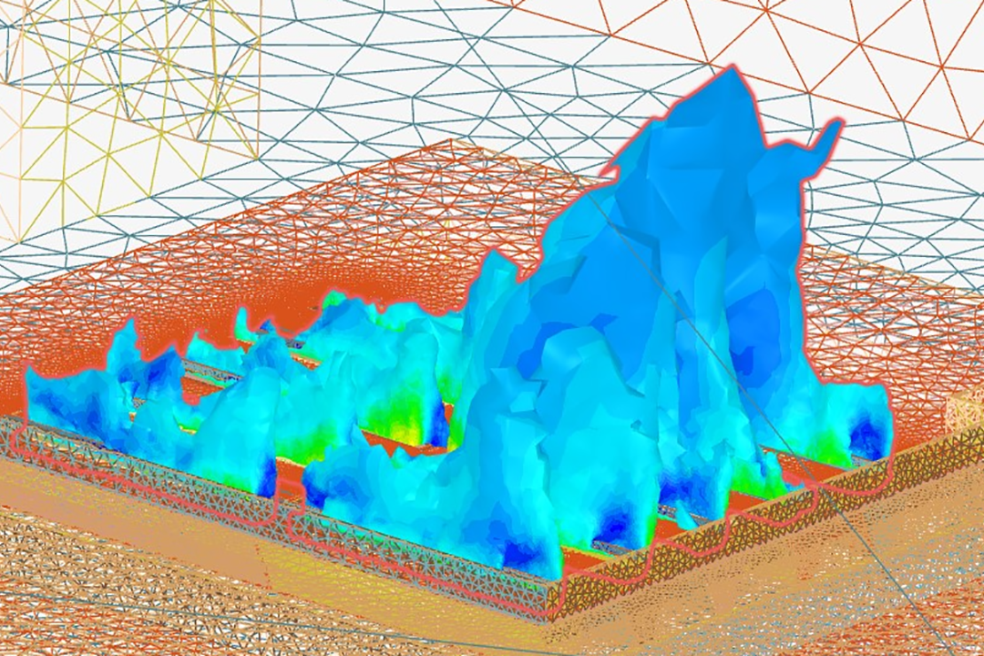 CFD - Large Scale Air Source Heat Exchanger Plume