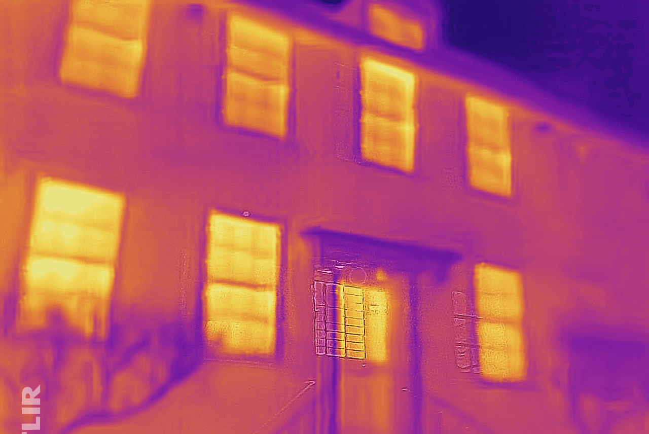 Heritage Building - Thermographic Image of Building Envelope